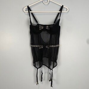 Victoria's Secret Lingerie Glamour Style Pinup Corset Large L Sexy Date‎ Night